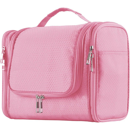 Buruis Extra Large Capacity Toiletry Bag for Women and Men, Hanging Toiletry Organizer Cosmetics Makeup Bag, Water-resistant Dopp Kit for Full Sized Toiletries, Travel Essentials (Blue)