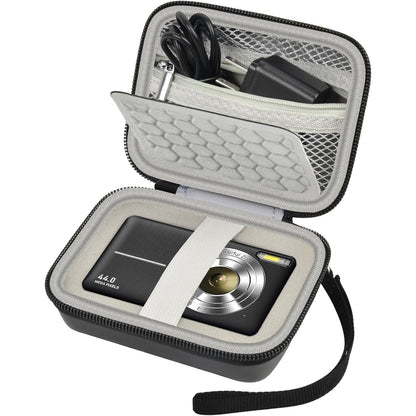 Carrying & Protective Case for Digital Camera, AbergBest 21 Mega Pixels 2.7" LCD Rechargeable HD/Kodak Pixpro/Canon PowerShot ELPH 180/190 / Sony DSCW800 / DSCW830 Cameras for Travel - Red