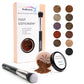 Hair Root Touch Up Powder - Darkest Brown - 11 True-to-Nature Root Concealer Shades - Longer-Lasting, Easy Hairline Shading with Clean Ingredients - With Brush
