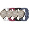 Compatible with Garmin Lily Bands for Women Men, Feminine Sport Silicone Replacement Bands Wristbands Bracelet Accessory Watch Straps for Garmin Lily Women‘s Smartwatch - 4pcs-5