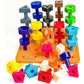 Skoolzy Peg Board Set - Montessori Toys for 2 Year Old - 33 Pc Peg Board for Kids - Occupational Therapy Toys with Pegs, Dice, Lacing String & Storage Bag - Montessori Toys for 2+ Year Old