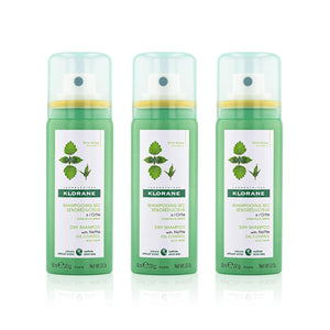Klorane Dry Shampoo with Nettle for Oily Hair and Scalp, Regulates Oil Production, Paraben & Sulfate-Free, 3.2 oz.