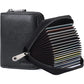Linno RFID 20 Slots Credit Card Holder Genuine Leather Small Wallet for Women or Men with Zipper