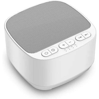 Magicteam Sleep Sound White Noise Machine with 40 Natural Soothing Sounds and Memory Function 32 Levels of Volume Powered by AC or USB and Sleep Timer Sound Therapy for Baby Kids Adults (B-Black)