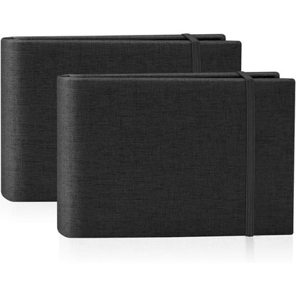 2PACK 4x6 Photo Album, 4x6 100 Pockets Linen Cover Photobook Small Capacity Pictures Book Easy to Classify and Portable for Wedding Family Baby Vacation (Blue)