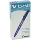 Pilot VBall Liquid Ink Rolling Ball Stick Pens, Fine Point, Blue Ink, 12-Pack (35113)