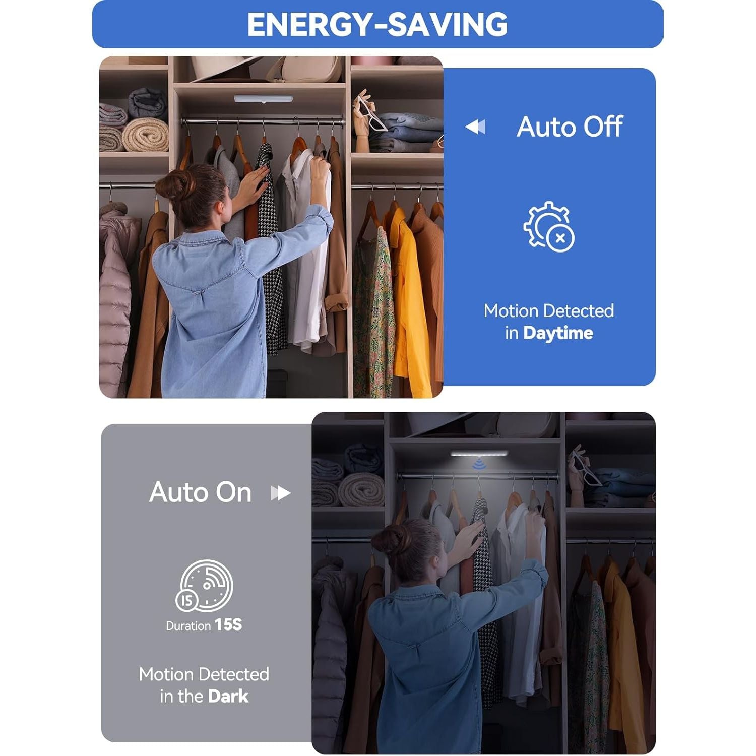 Buy now Under Cabinet Lights OxyLED 3 Pack Motion Sensor Lights Closet Only Battery Operated10 Led Wireless Indoor Motion Activated Cabinet Lights for Kitchen Pantry Stair Cannot Recharge at indiglob india