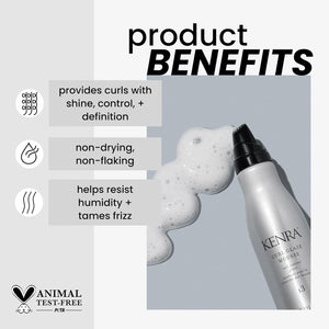 Kenra Curl Glaze Mousse 13 | Curl Control Glaze | Provides Frizz Control & Humidity Resistance | All Hair Types