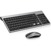 cimetech EasyTyping KF10 Wireless Keyboard and Mouse Combo, [Silent Scissor Switch Keys][Labor-Saving Keys]Ultra Slim Wireless Computer Keyboard and Mouse, Easy Setup for PC/Laptop/Mac/Windows - Grey - 1-Grey