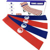 Cruise On Towel Bands for Cruise Chairs (4 Pack), Better Alternative to Towel Clips for Beach, Pool & Ships, Essential for 2026 & 2027 Trips, Secure & Stylish, Blue & Teal - Blue & Red