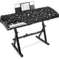 Explore Land Stretchy 88 Keys Piano Keyboard Dust Cover with Music Stand Opening for Digital Electronic Piano (Music)