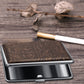 Cigarette Case,Cigarette Box for Women and Men Stylish Leather Surface Metal Box Cigarette Holder Case for 20 Pcs 90mm King Size Cigarettes (Golden