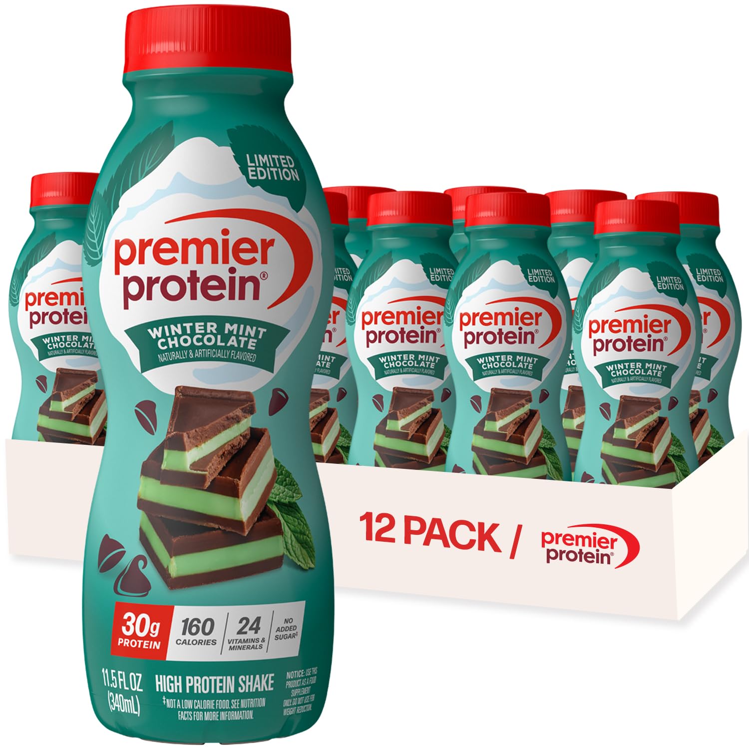 Buy now Premier Protein Shake, Peaches & Cream, 30g Protein, No Added Sugar, 24 Vitamins & Minerals to Support Immune Health, 11.5 fl oz, 12 Pack (Packaging May Vary) at indiglob india