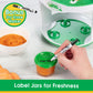 Buy now Glass Baby Food Storage Containers (4 Pk) - 2oz Jars in Stackable Storage Tray w Tight Interlocking Base- Dry-Erase Marker Labeling- Microwave Freezer Dishwasher Safe- Babyfood Breast Milk, Gift at indiglob india