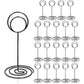 Table Number Holders 20Pcs - 2 Inch Mini Place Card Holder Short Table Number Stands for Wedding Party Graduation Reception Restaurant Home Centerpiece Decorations Office Memo (Gold)