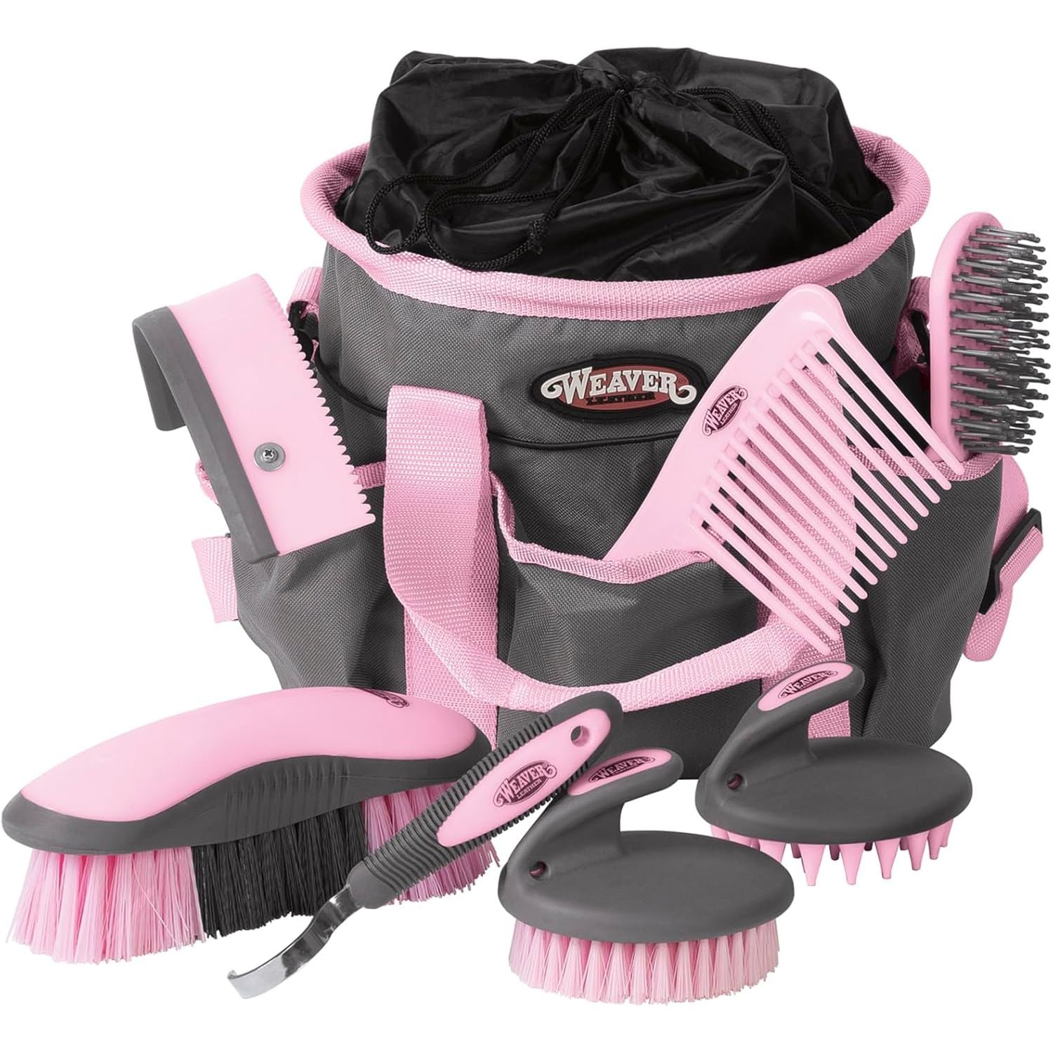 Buy now Weaver Leather Grooming Kit, Black/Beige, 65-2055-BK Gray Pink at indiglob india