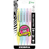 Zebra Pen Z-Grip Retractable Ballpoint Pen, Smooth-Flowing Black Ink, 1.0mm Medium Point, School Supplies, Teacher Supplies, and Office Supplies, 5-Pack (22215) - Black B