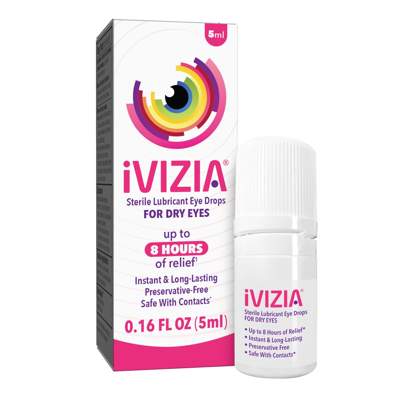 Buy now iVIZIA Sterile Lubricant Eye Drops for Dry Eyes, Preservative-Free, Moisturizing, Dry Eye Relief, Contact Lens Friendly, 0.16 fl oz Bottle Packaging May Vary at indiglob india