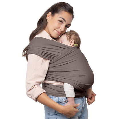 Buy now Boba Baby Wrap Carrier – Original Baby Sling Carrier for Newborns (7–35 lbs), Soft, Secure, Hands-Free & Ergonomic, Ideal for Comfortable Bonding, New Parents (Grey) at indiglob india