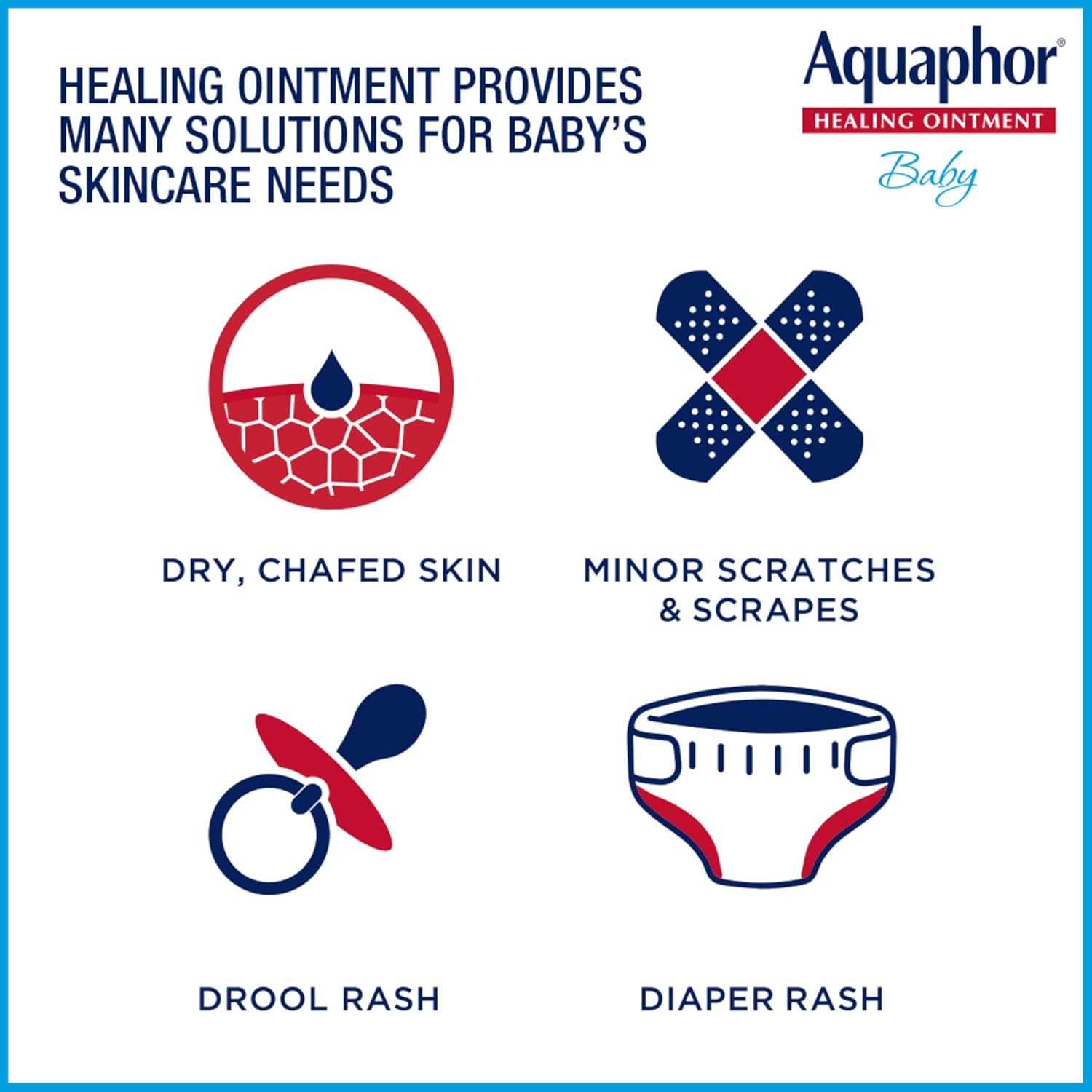 Buy now Aquaphor Baby Healing Ointment Advanced Therapy Skin Protectant, Dry Skin and Diaper Rash Ointment, 7 Oz Tube at indiglob india