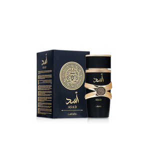 Buy now Lattafa Perfumes Asad for Unisex Eau de Parfum Spray, 3.4 Ounce at indiglob india