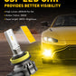 Buy now AUXITO H11/H8/H16 LED Fog Light Bulbs or DRL, 6000 Lumens 3000K Amber Yellow Light, 300% Brightness, CSP LED Chips Fog Lamps Replacement for Cars, Play and Plug (Pack of 2) at indiglob india