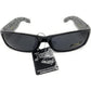 Buy now Locs Mens Hardcore Wrap Around Sunglasses with Bandana Print Inside, Black - Black Inside, Medium at indiglob india