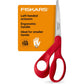 Fiskars 8" Original Orange-Handled Stainless Steel Scissors, Ergonomic and Keeps Material Flat, Sharp All-Purpose Paper and Fabric Scissors for Office, Arts, and Crafts