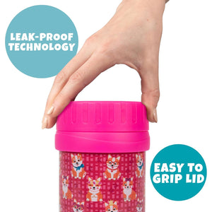 Bentology Stainless Steel Insulated 13oz Lunch Jar for Kids- Large Leak Proof, thermos Storage Keeps for Hot or Cold Food, Soups, Liquids w Wide Mouth- BPA Free for Back to School Lunch Boxes, Bags