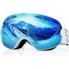 EXP VISION Snowboard Ski Goggles Men Women Youth, Anti Fog OTG Winter Snow Goggles Spherical Detachable Lens - Dream Blue