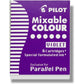 Pilot Parallel Mixable Color Ink Refills for Calligraphy Pens, Black Ink, 12-Pack (77313)