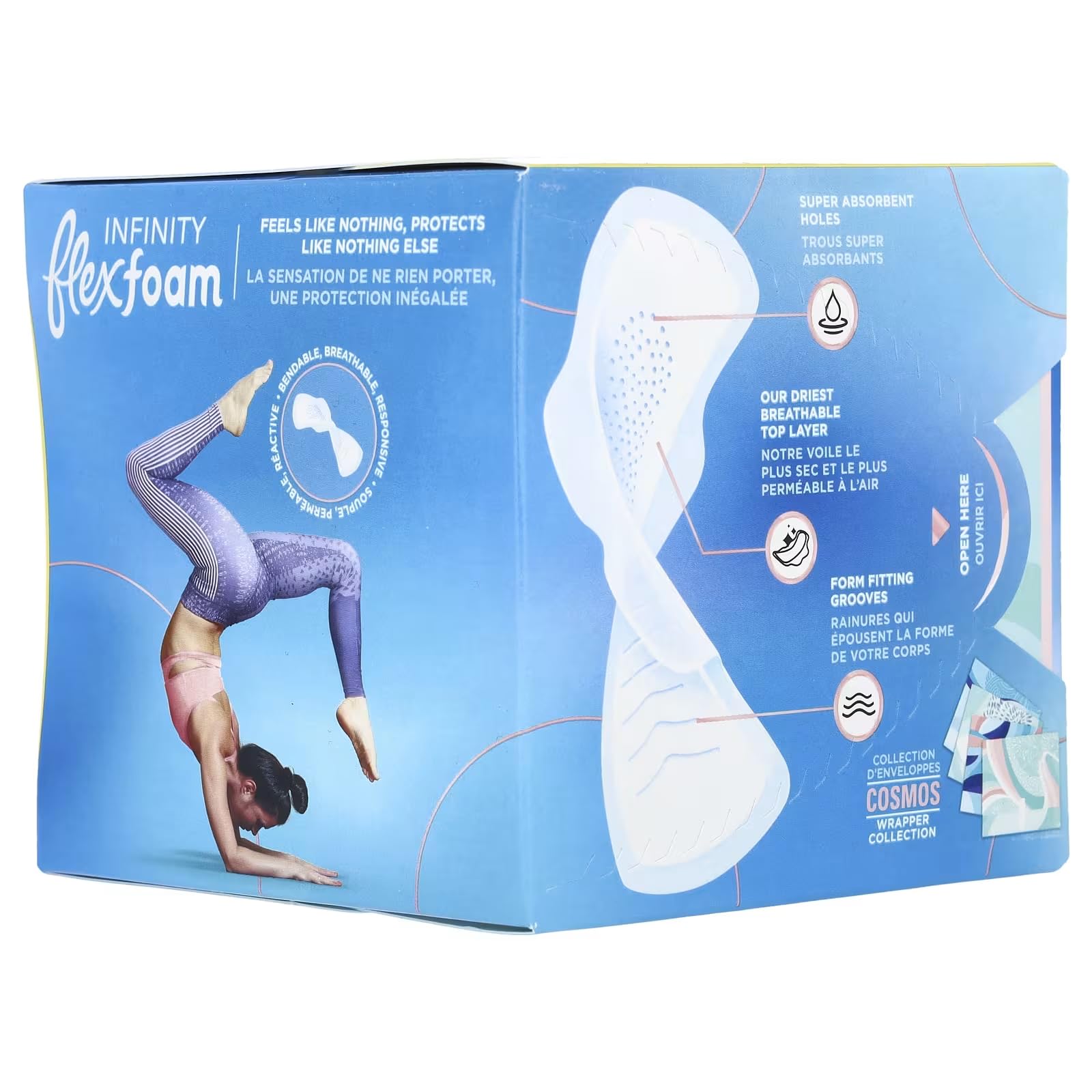 Buy now Always Pads Size 1 Infinity with Flex Foam 18 Count (Pack of 3) at indiglob india