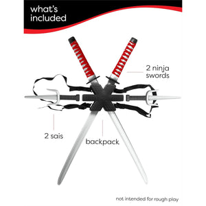 Buy now Rubie's Dragon Ninja Child's Backpack Weapon Set for Themed Parties and Halloween, Multicolor at indiglob india