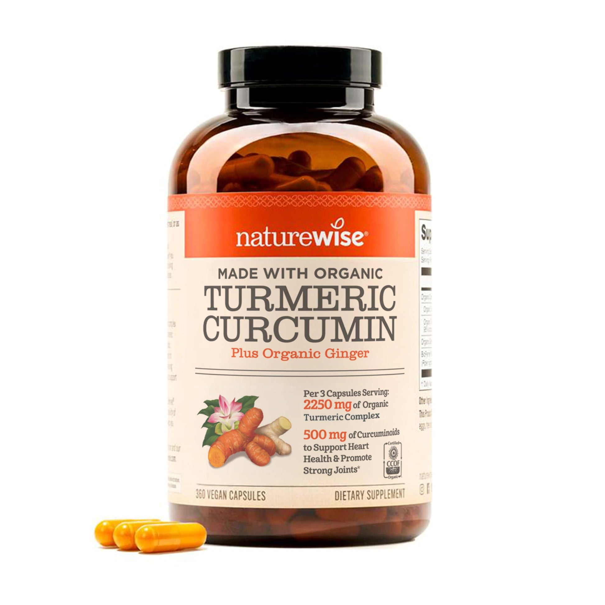 Buy now NatureWise Curcumin Turmeric 2250mg - 95% Curcuminoids & BioPerine Black Pepper Extract for Advanced Absorption - Daily Joint and Immune Health Support - Vegan, Non-GMO, 180 Count[60-Day Supply] at indiglob india