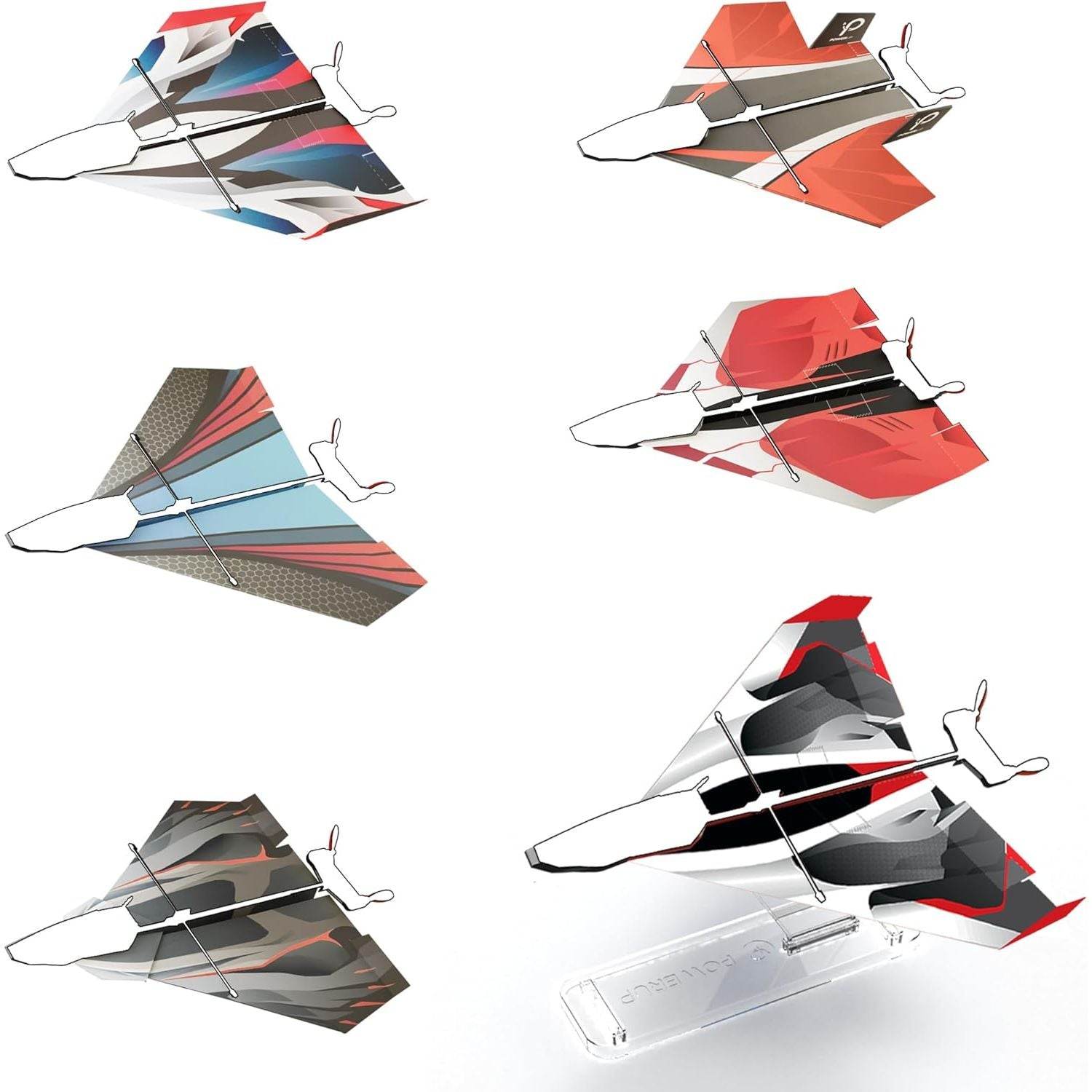 12 Paper Airplane Templates for POWERUP 2.0 & 4.0. Color Paper Airplanes Templates and Display Stand for Plane. POWERUP 2.0 or 4.0 is not included - My Store