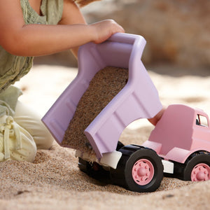 Buy now Green Toys Dump Truck in Pink Color - BPA Free, Phthalates Free Play Toys for Improving Gross Motor, Fine Motor Skills. Play Vehicles at indiglob india