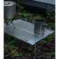 iClimb Mini Solo Folding Table Ultralight Compact for Backpacking Camping Hiking Beach Picnic (Gunmetal, S)