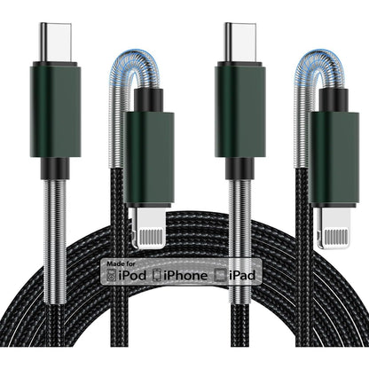 2Pack 10ft iPhone Charger Cable, [ Apple MFi Certified ] Long Lightning Cable 10 Foot, High Fast 10 Feet Apple Charging Cable Cord for Apple iPhone14 Pro Max/13 Mini/12/11/XS/XR/8