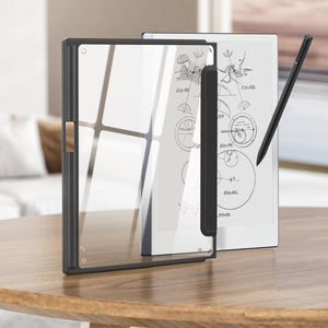 Case for Remarkable 2 Paper Tablet with Pen Holder for Remarkable2 10.3" 2020 Release, Hard Back Shell Protective Book Folio Cover,Black Folio