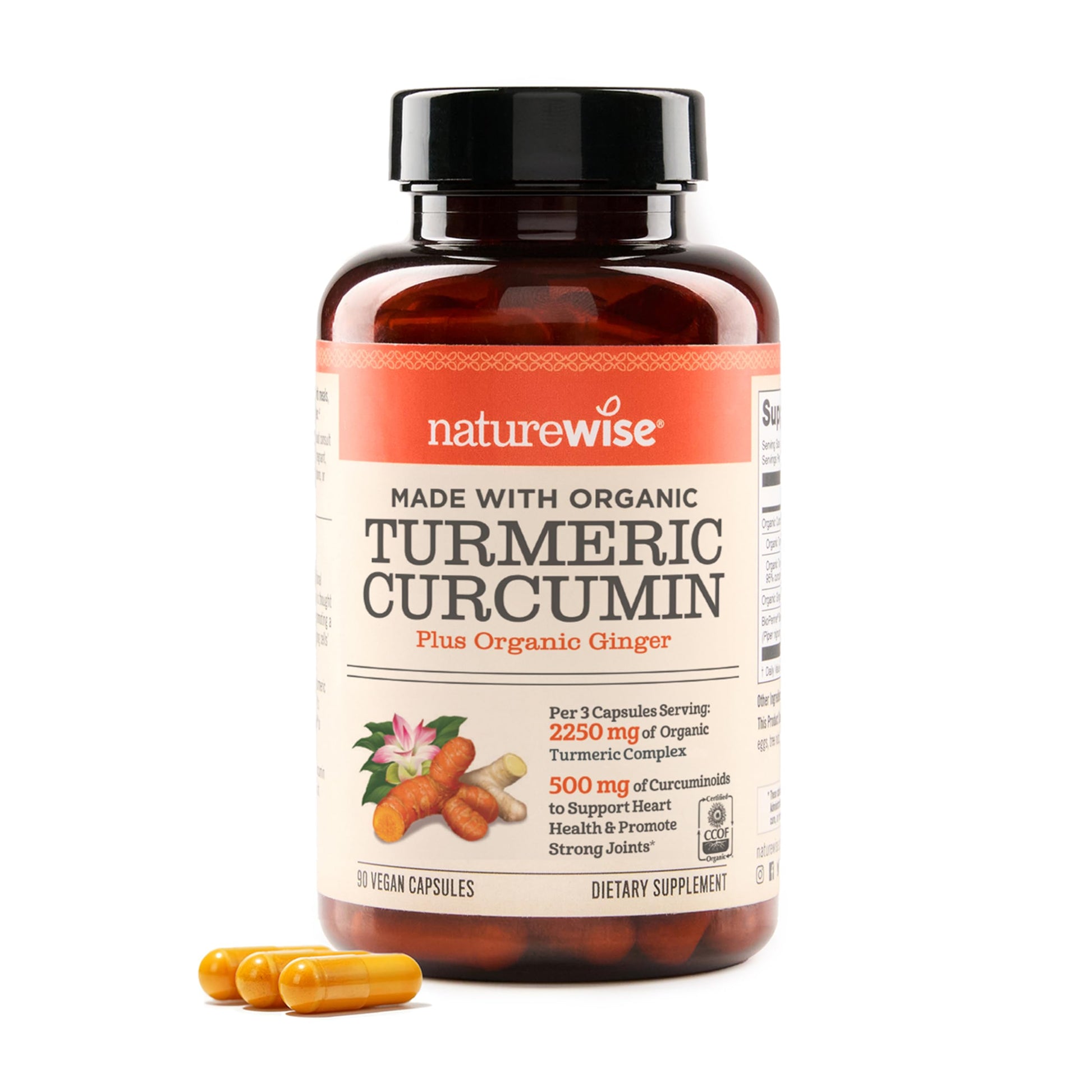 Buy now NatureWise Curcumin Turmeric 2250mg - 95% Curcuminoids & BioPerine Black Pepper Extract for Advanced Absorption - Daily Joint and Immune Health Support - Vegan, Non-GMO, 180 Count[60-Day Supply] at indiglob india