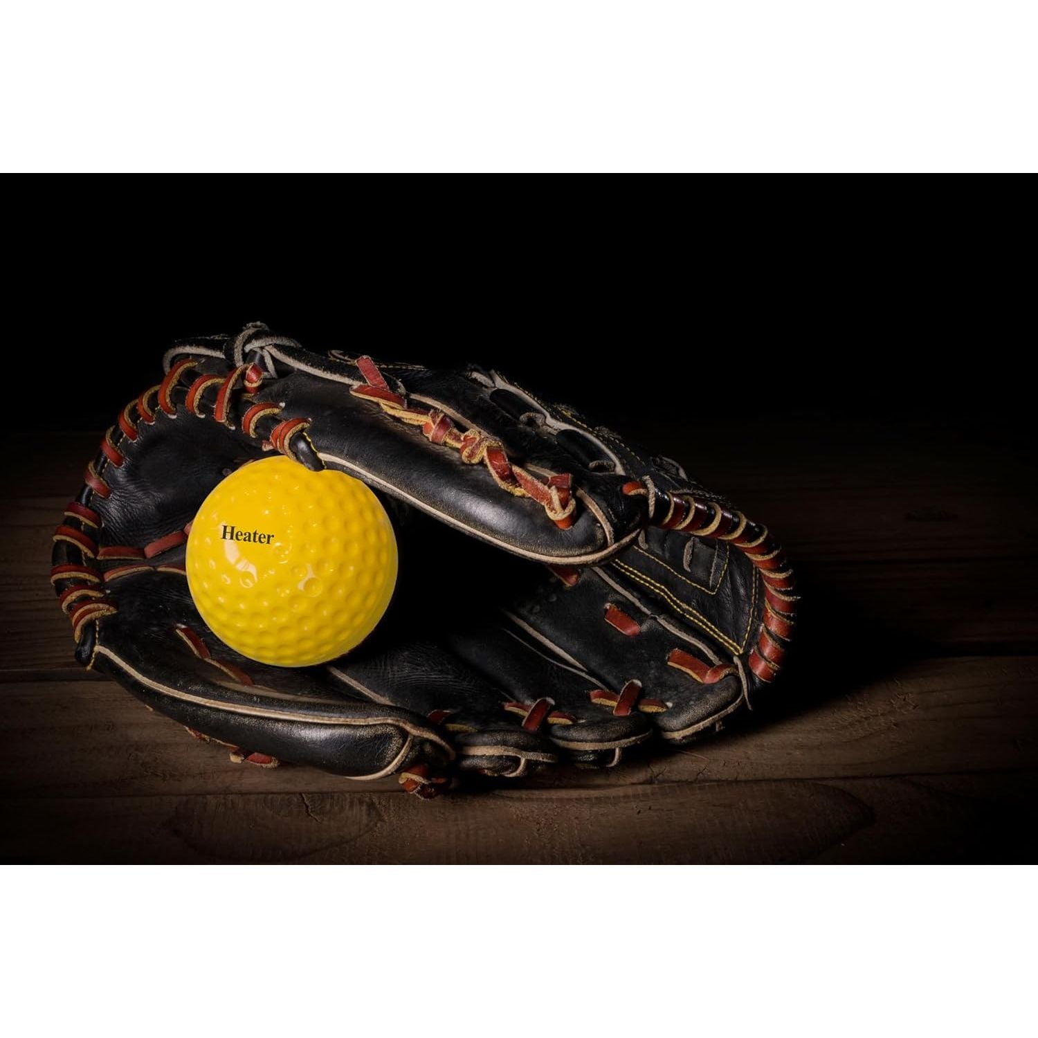 Buy now Heater Yellow Dimpled Baseballs, 1 Dozen, Polyurethane Material, Optic Yellow Color, for Use in Real Baseball Pitching Machines at indiglob india