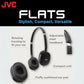JVC Flats On-Ear Wired Headphones - Flat Foldable Design - 30mm Driver for Powerful Sound - Soft Ear-Pads for Comfort – Steel Headband - Lightweight & Portable - PC/Laptop/Gaming - 3.5mm Slim Plug