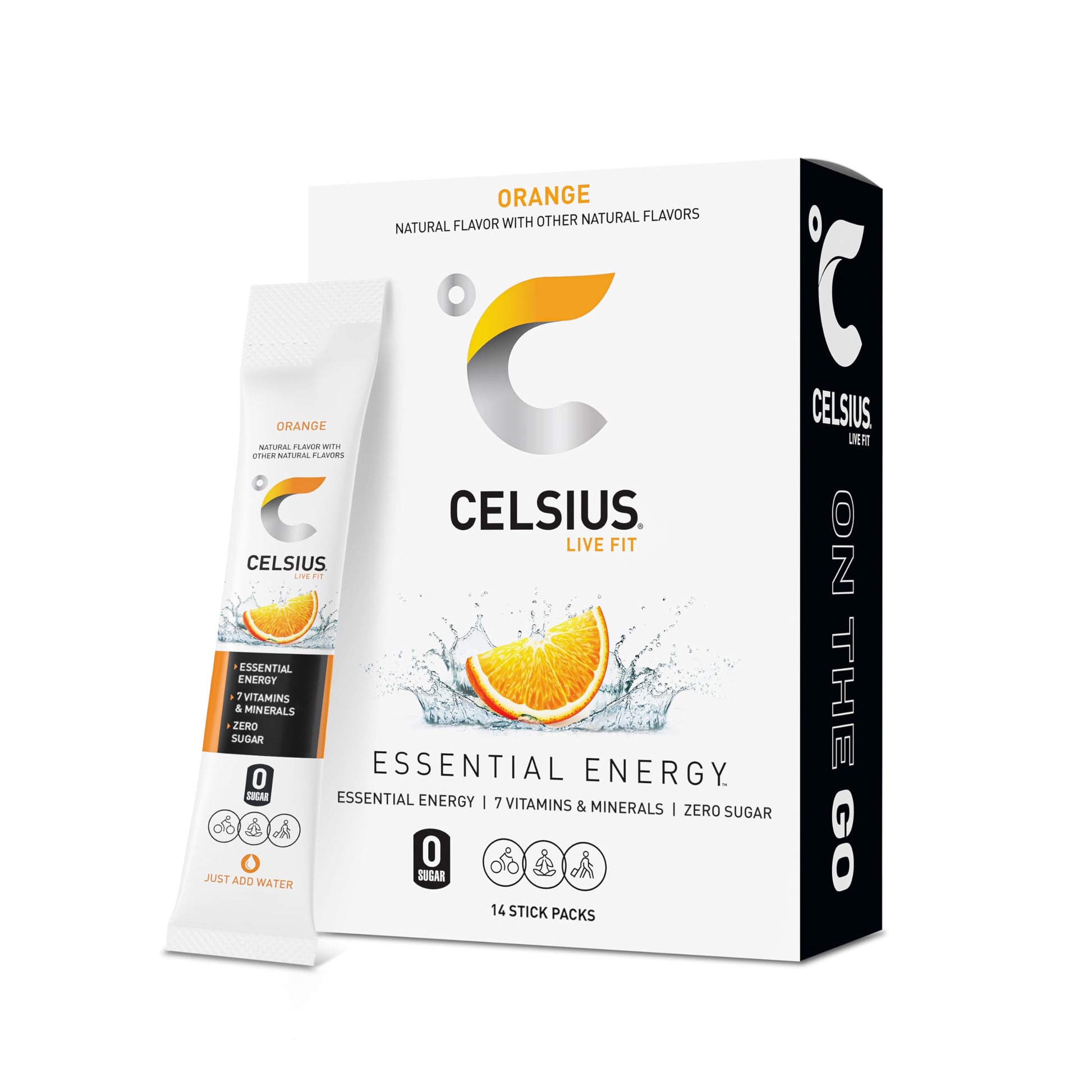 Buy now CELSIUS On The Go Strawberry Mango, Sugar Free Energy Drink Mix (14 Sticks per Pack) at indiglob india