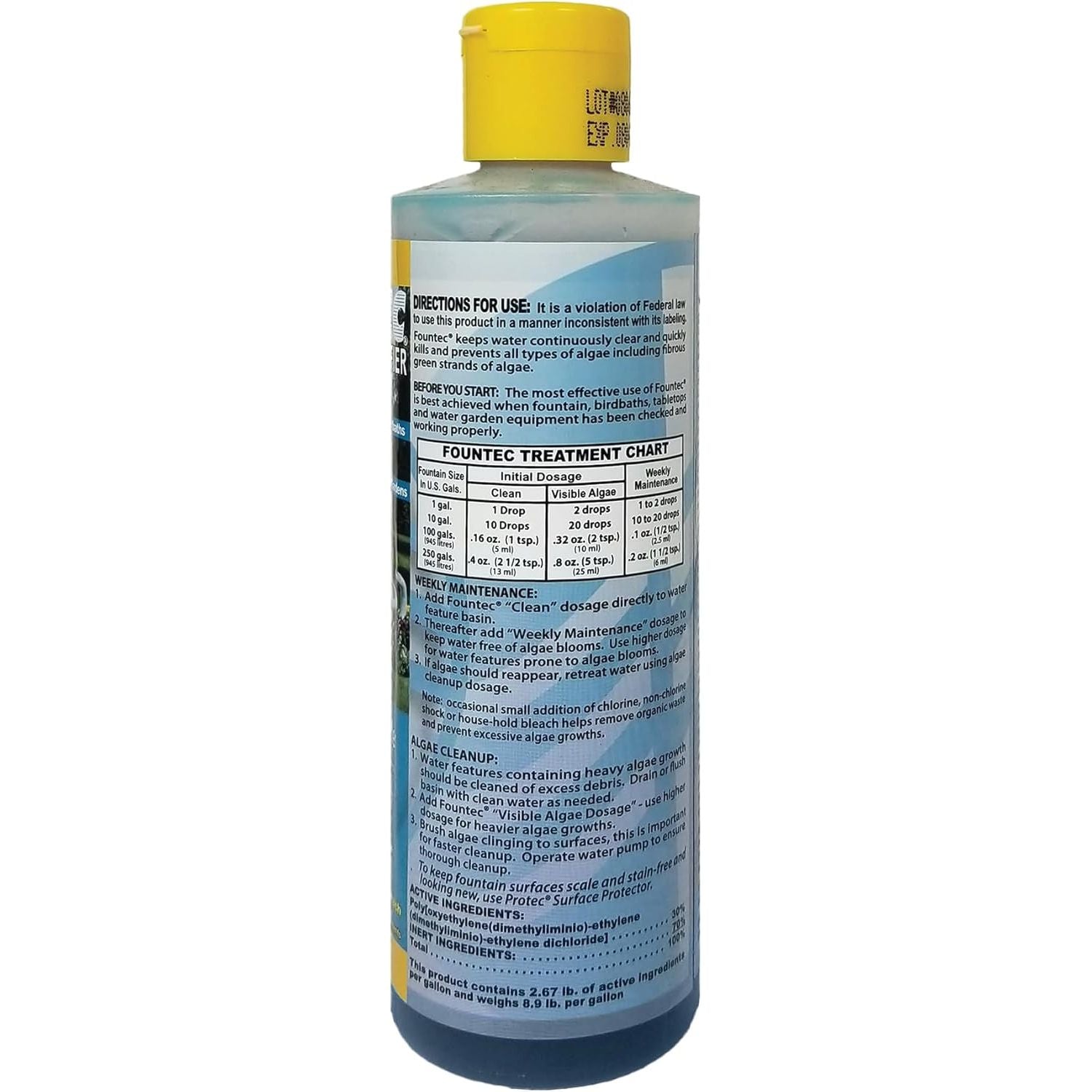 Buy now EasyCare FounTec Algaecide and Clarifier, 8 oz. Bottle at indiglob india