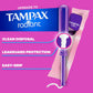 Tampax Pearl Tampons for Women Multipack, with LeakGuard Braid, Light/Regular/Super Absorbency, Unscented, 47 Count