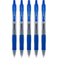Pilot G2 Premium Gel Roller Pens, Fine Point 0.7 mm, Blue Ink Pens Fine Point, Pack of 5 - Ideal for School, Journaling, and Office Writing