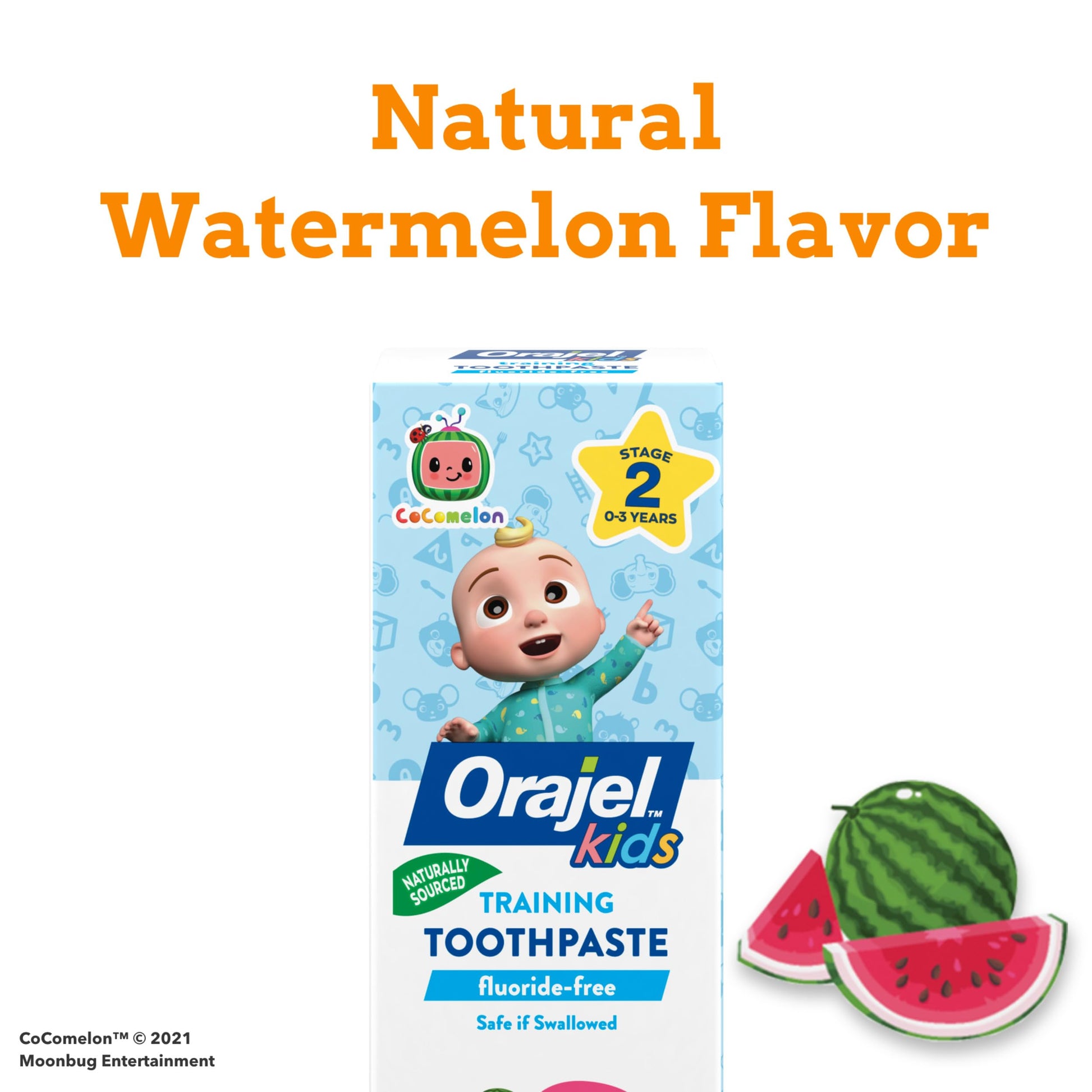Buy now Orajel Kids CoComelon Training Toothpaste Fluoride-Free; #1 Pediatrician Recommended Fluoride-Free Toothpaste*, 1.5oz Tube at indiglob india