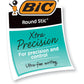 BIC Round Stic Xtra Precision Fine Black Ballpoint Pens, Medium Point (0.8 mm), 12-Count Pack, Excellent Writing Pens