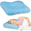 Core Products Tri-Core Cervical Support Pillow – Firm Orthopedic Neck Pillow for Pain Relief, Back and Side Sleepers – Ergonomic Contour Pillow – Assembled in USA, Petite Size - Blue