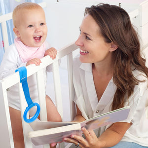 KALAMANDA 4 PCS Baby Playpen Pull Up Rings, Pull Up Handles Standing Walker Crib Pull Rings for Toddler Kids Children Walking Training Tool(Yellow/Red/Blue/Green)